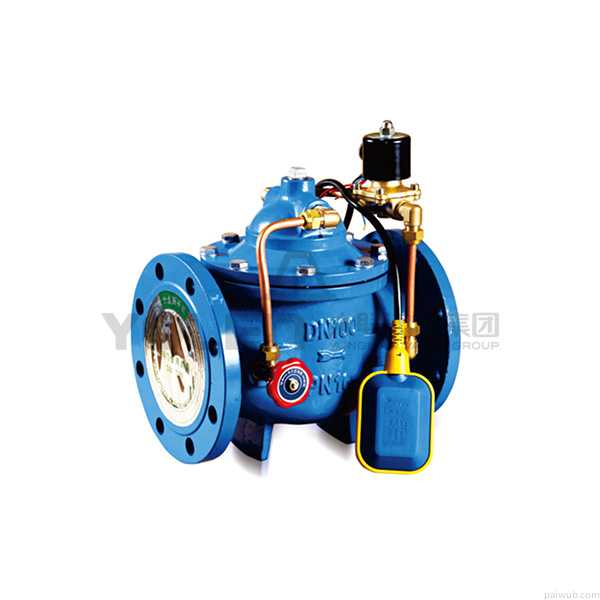 Hydraulic electric float valve